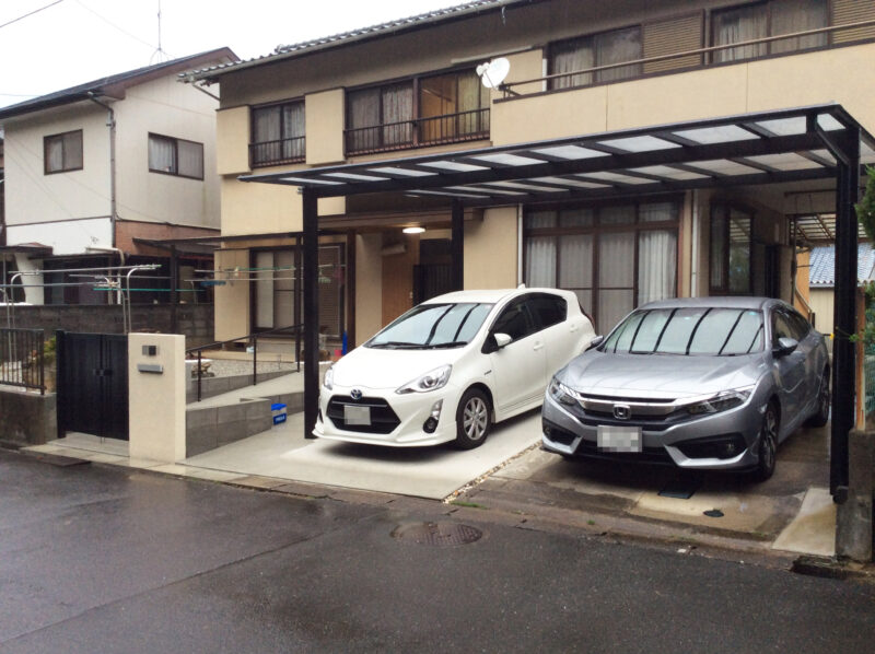 駐車場とスロープのリフォーム工事 -浜松市 S様邸-